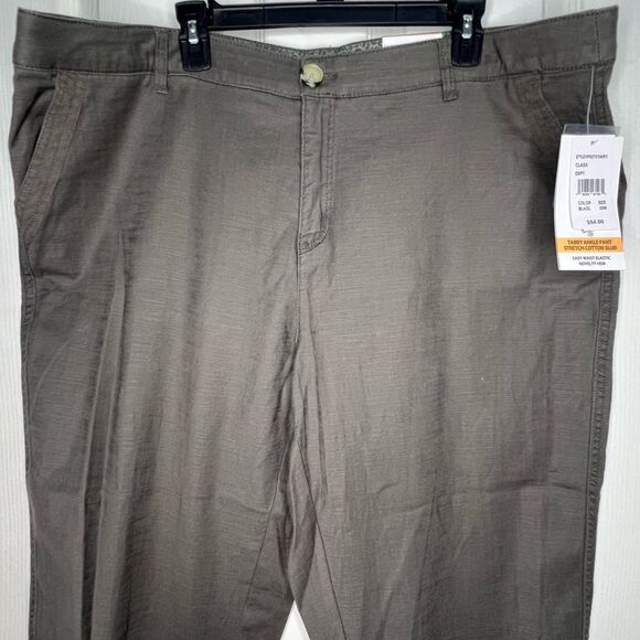 New! Intro Love the Fit Tabby Ankle Waist Elastic Green Women’s Pants Sz 20W - Picture 6 of 11